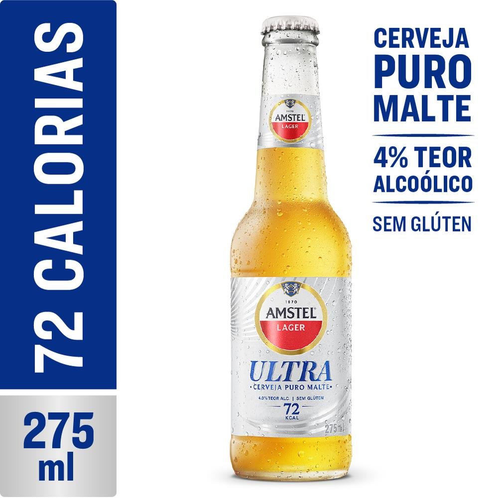Cerveja Amstel Ultra Garrafa 275ml