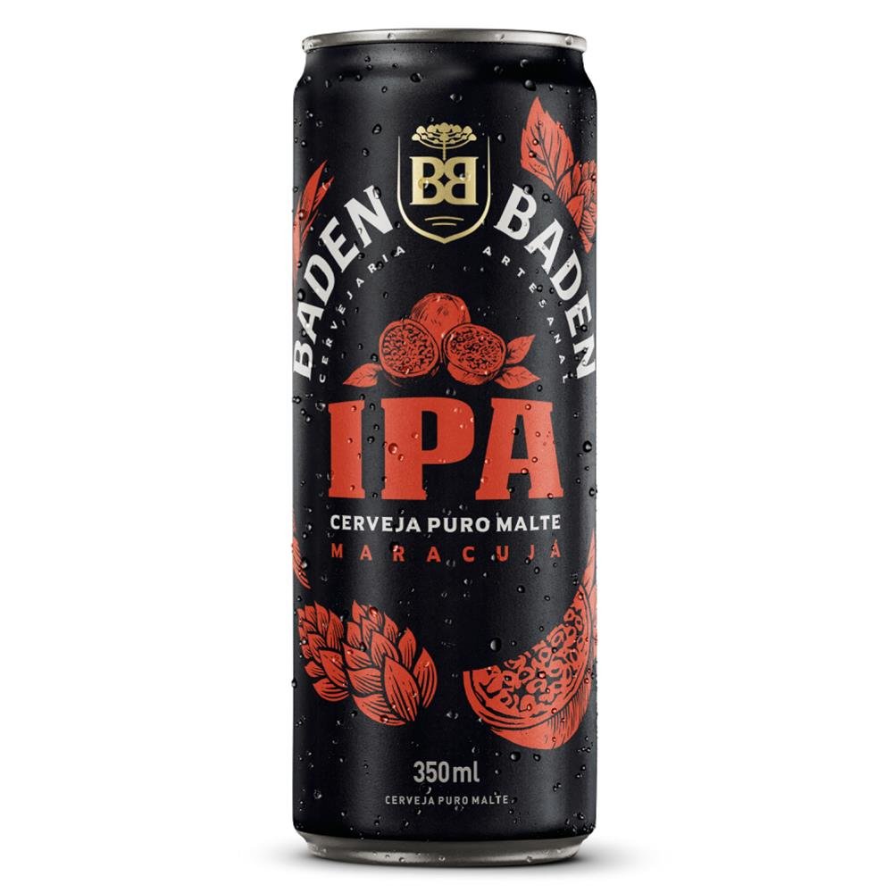 Cerveja Baden Baden Ipa Lata 350ml - Fardo com 12 unidades