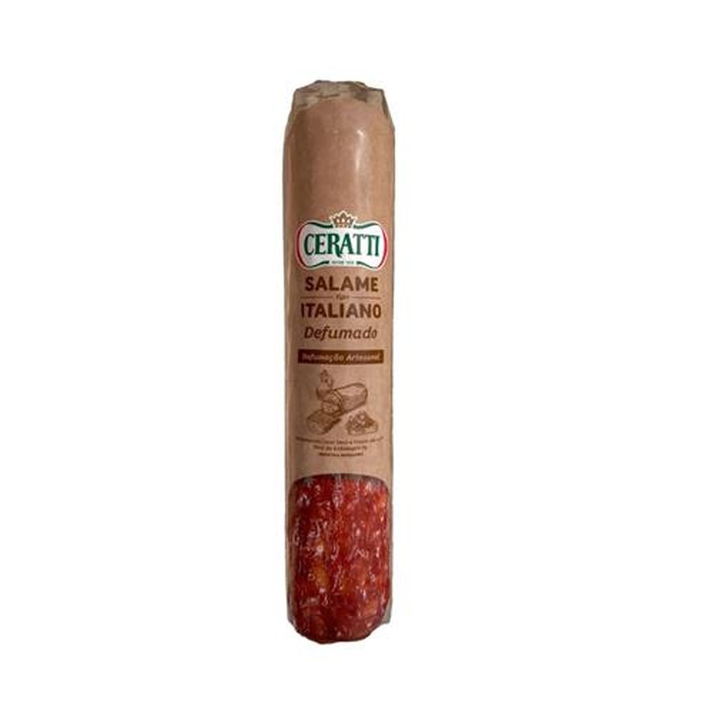 Salame Tipo Italiano Defumado Ceratti 590G - Contem 9 embalagens