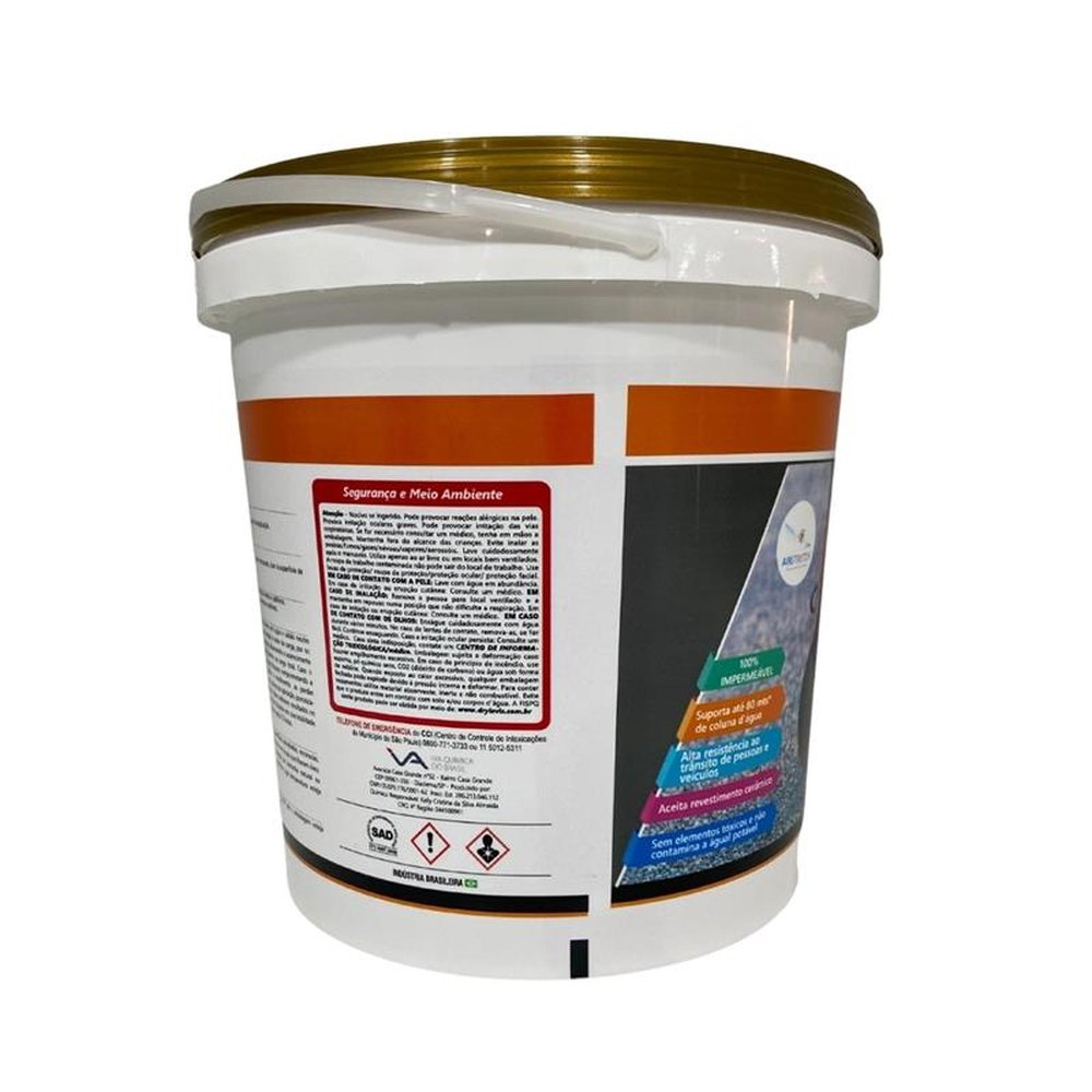 Manta Líquida Drylevis Elastment Transit Cinza 4Kg