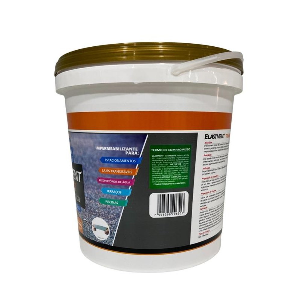 Manta Líquida Drylevis Elastment Transit Cinza 4Kg