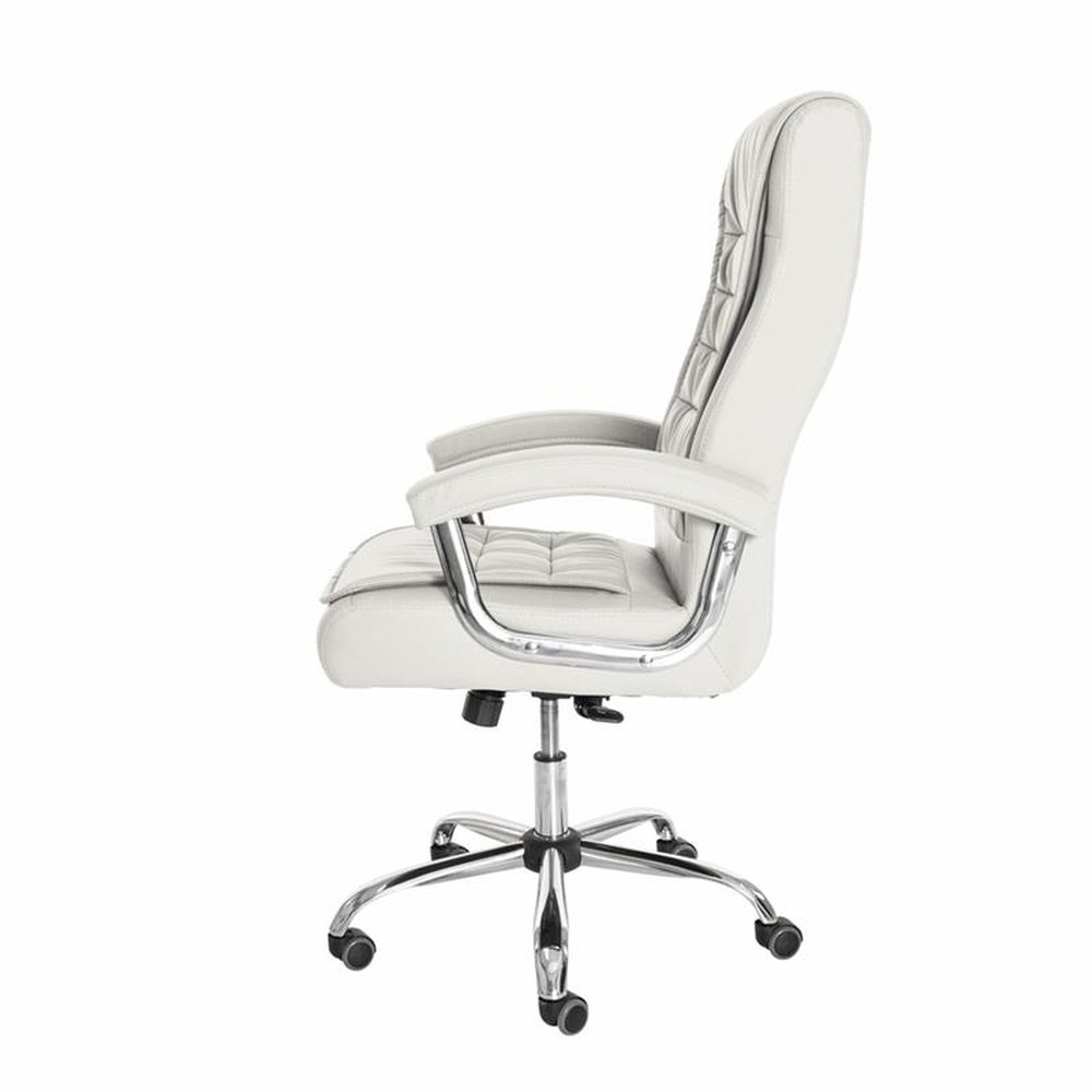 Cadeira de Escritório Presidente Big Munique Confort Base Giratória com Molas Ensacadas - Branco