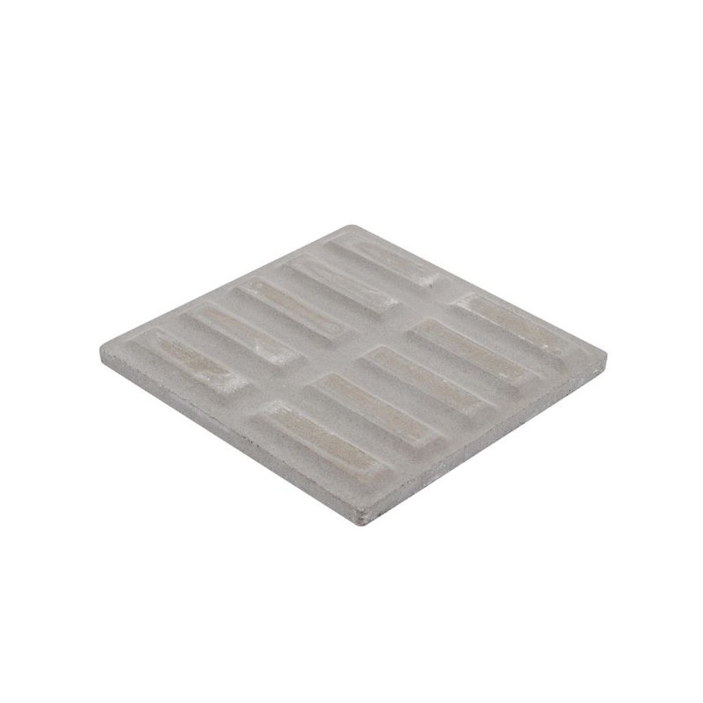 Ladrilho Hidraulico Rampa Filete Cinza 20x20cm Cimartex - Amarrado com 10 peças
