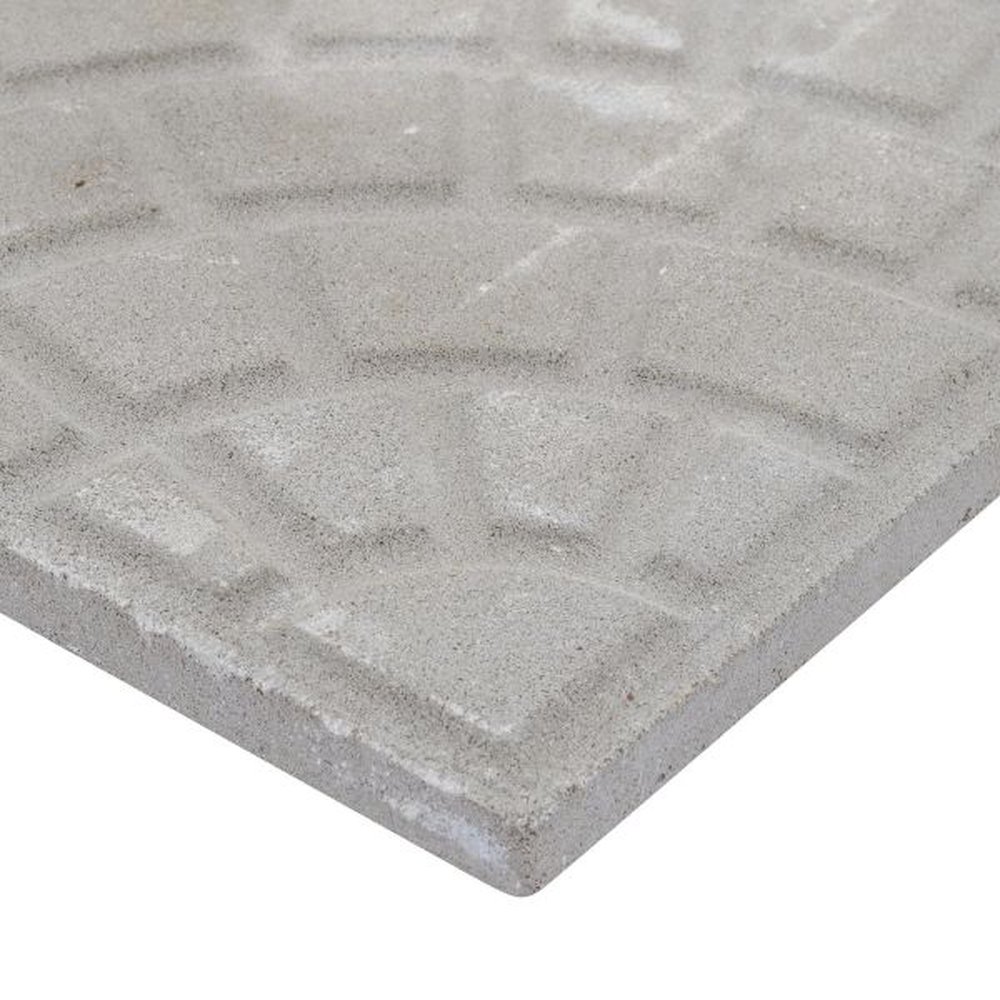 Ladrilho Hidráulico Firenze Cinza 30,7x30,7cm - Embalagem com 5 peças