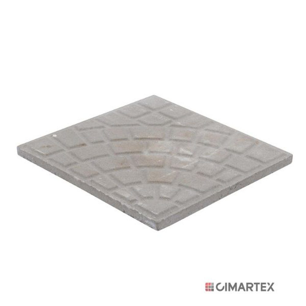 Ladrilho Hidráulico Firenze Cinza 30,7x30,7cm - Embalagem com 5 peças