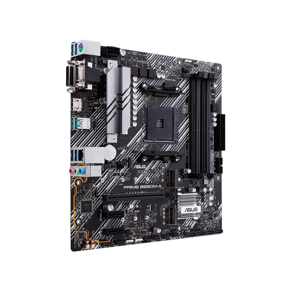 Placa Mãe Asus Prime B550M-A AM4 DDR4 MATX - 90MB14I0-C1BAY0