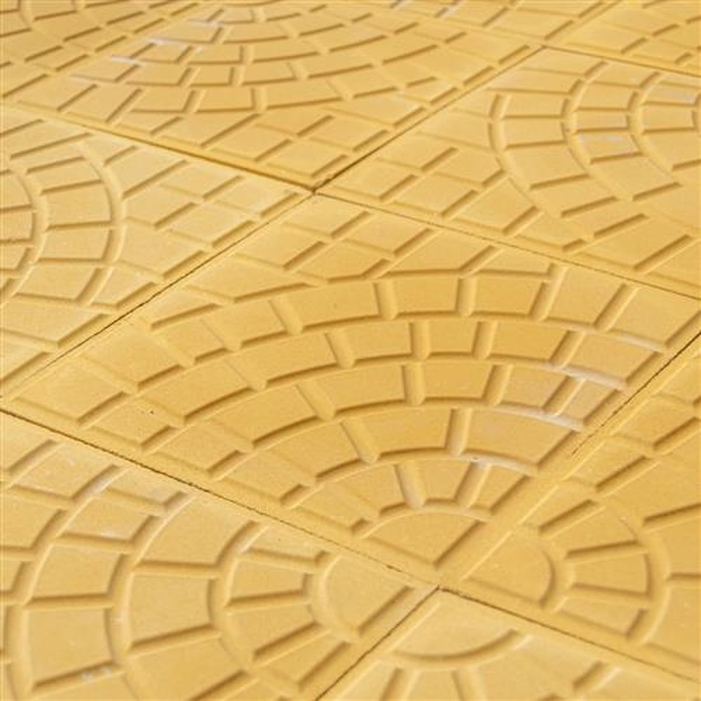 Ladrilho Hidráulico Firenze Amarelo 30,7x30,7cm - Amarrado com 5 Peças