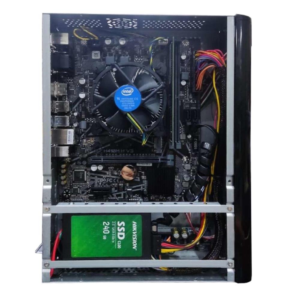 Computador Yon Nano H410mhv3 I5-10400 08Gb Memória 240Gb Ssd, Sem Sistema Operacional, Pc Desktop
