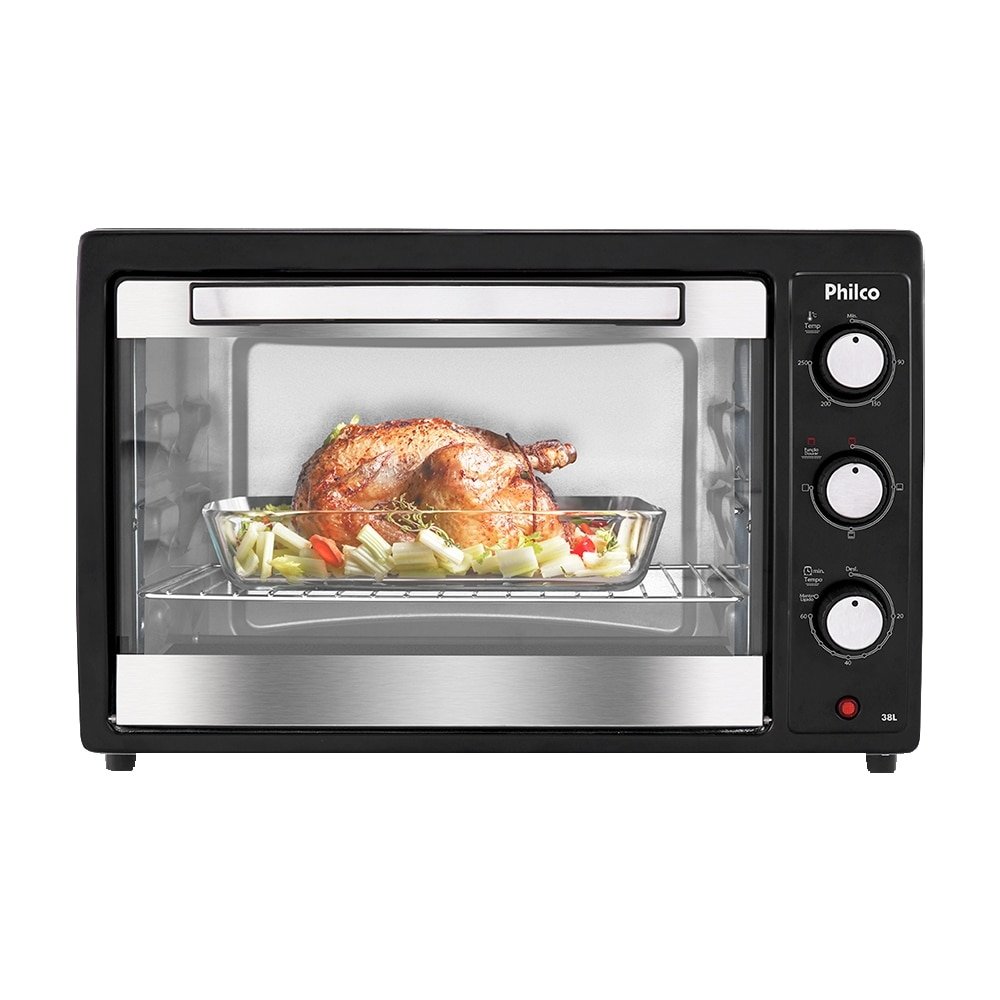Forno Elétrico Philco 38 Litros PFE44PI 1500W Multi-Funções Preto 110V