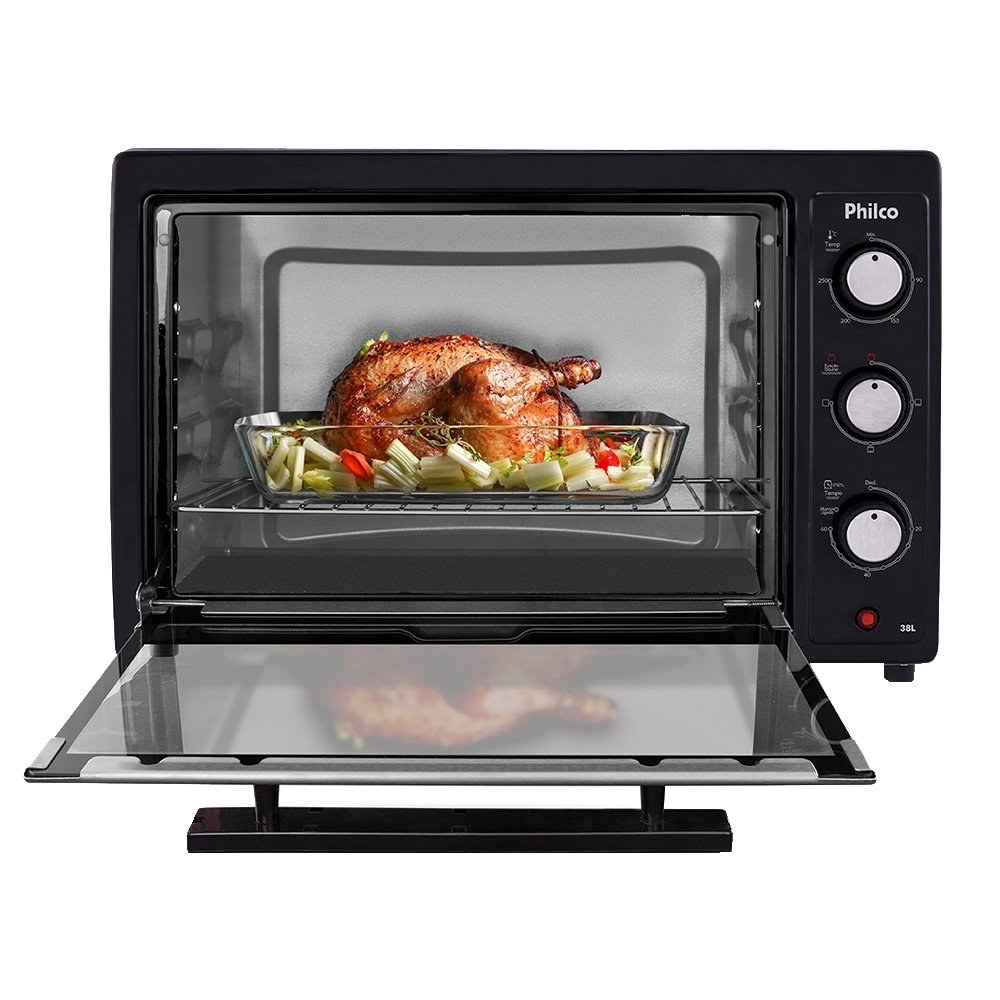 Forno Elétrico Philco 38 Litros PFE44PI 1500W Multi-Funções Preto 110V