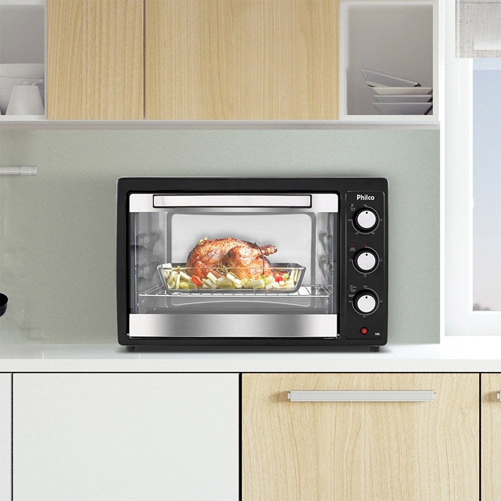 Forno Elétrico Philco 38 Litros PFE44PI 1500W Multi-Funções Preto 110V