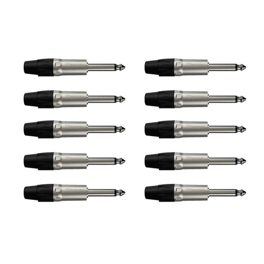 Conector P10 Macho Linha Mono Wc 1112 Wireconex 10 Unidades