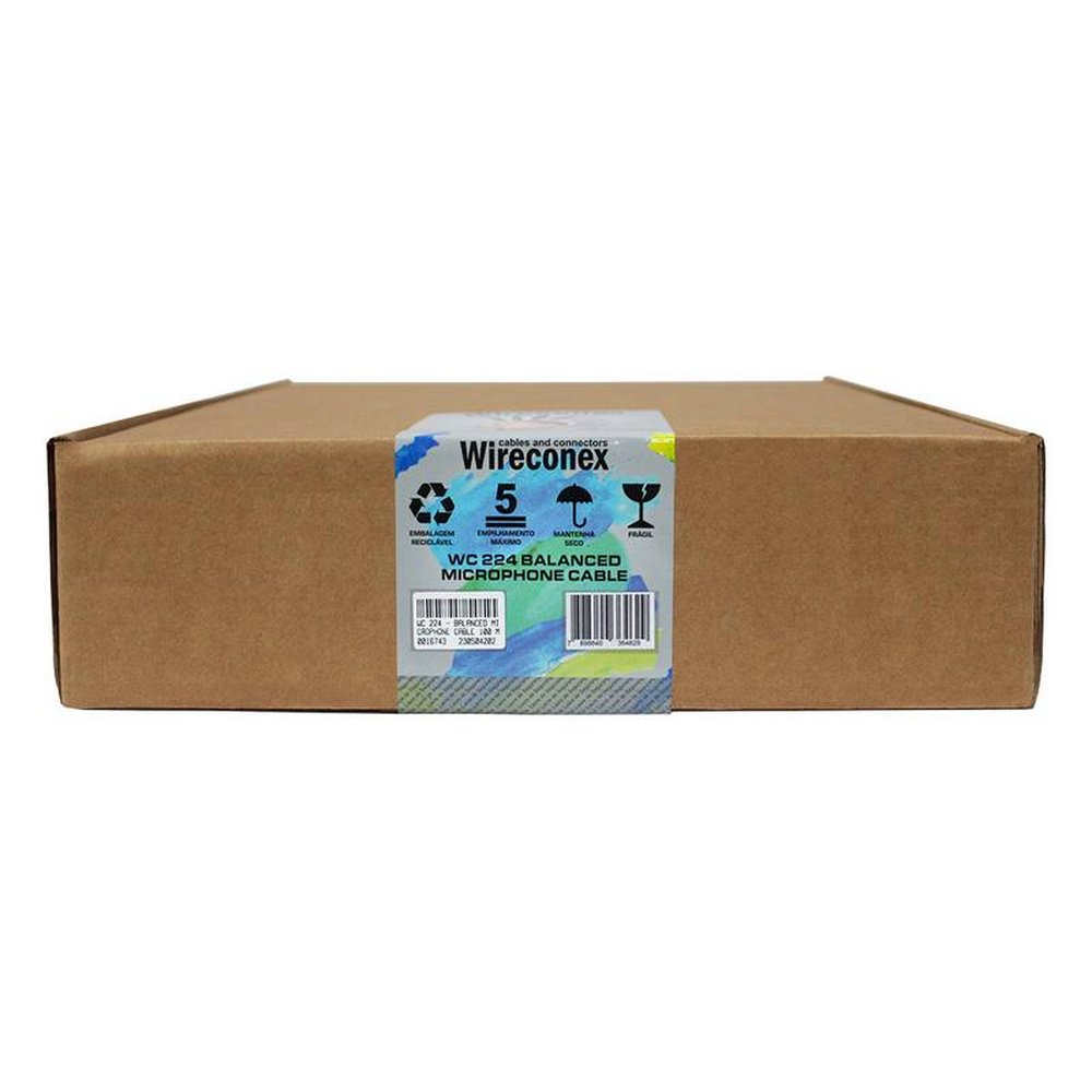 Cabo Balanceado Para Microfone Wc 224 100 Metros Wireconex