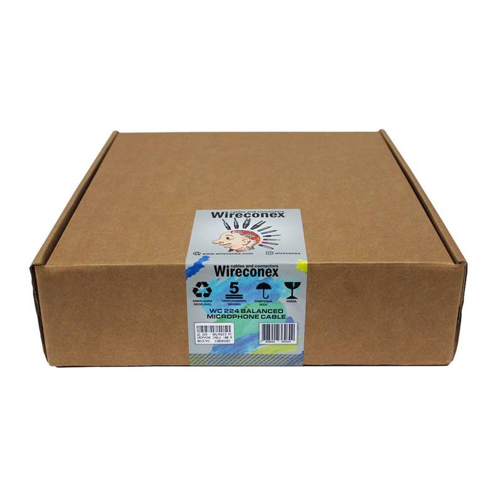 Cabo Balanceado Para Microfone Wc 224 100 Metros Wireconex