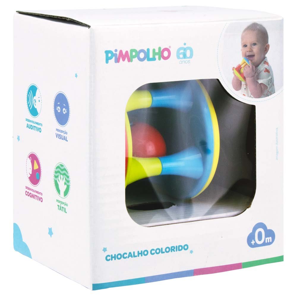 Kit Chocalho Ampulheta Unissex Pimpolho Caixa Com 1 Unidade.