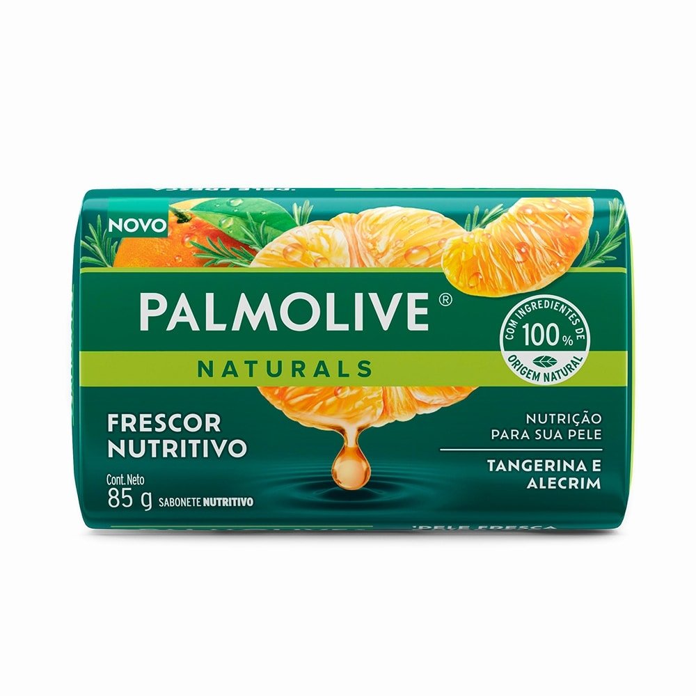 Sabonete Palmolive Naturals Frescor Nutritivo Tangerina e Alecrim 85g