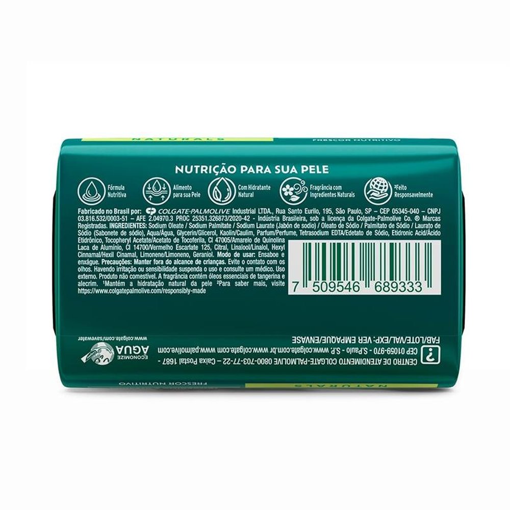 Sabonete Palmolive Naturals Frescor Nutritivo Tangerina & Alecrim 85g