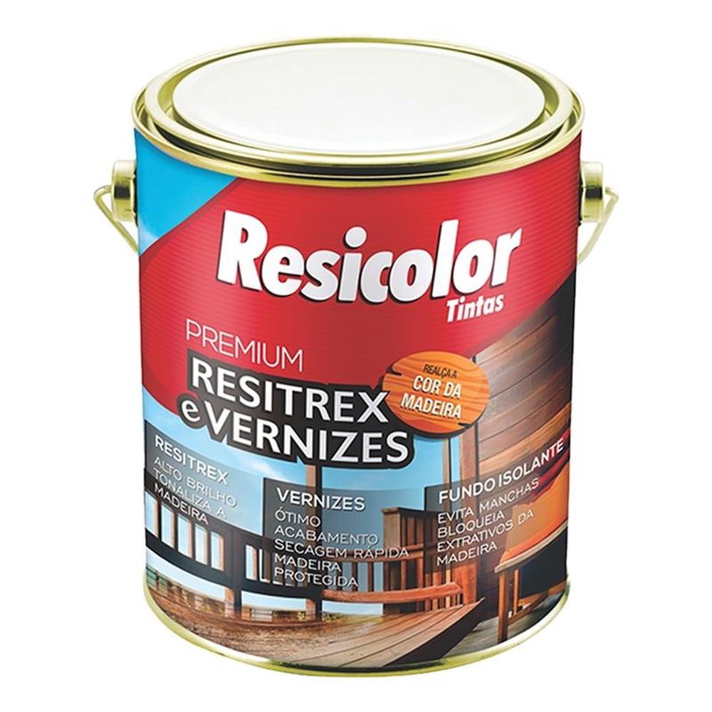 Verniz Copal Resicolor Brilhante Incolor 3,6 Litros