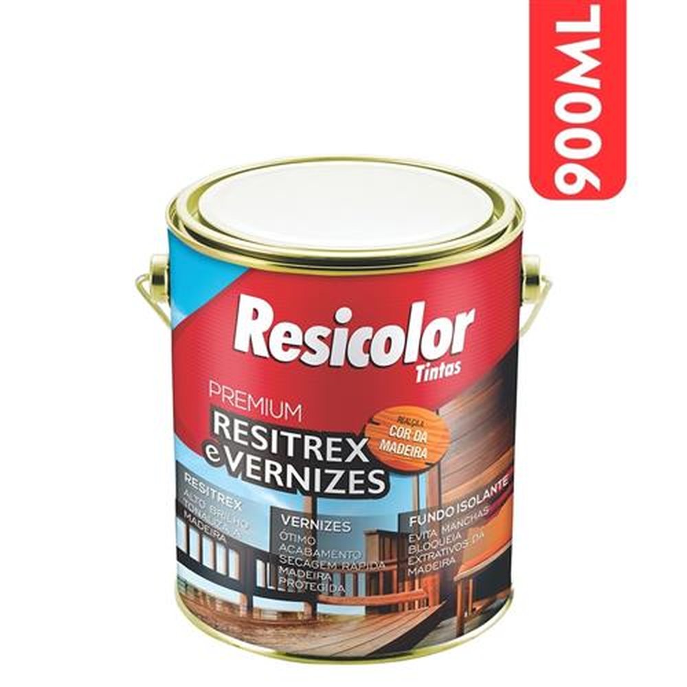 Verniz Copal Resicolor Brilhante Incolor 900ml