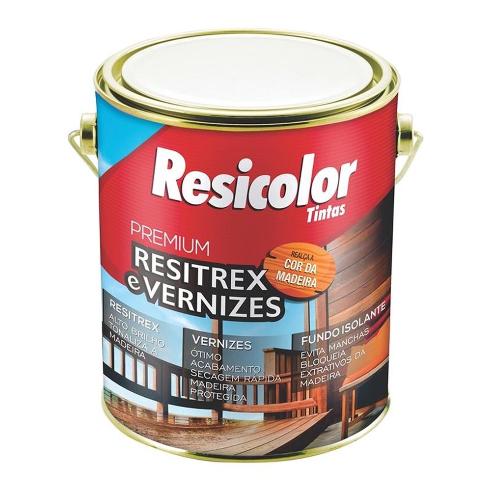 Verniz Copal Resicolor Brilhante Incolor 900ml