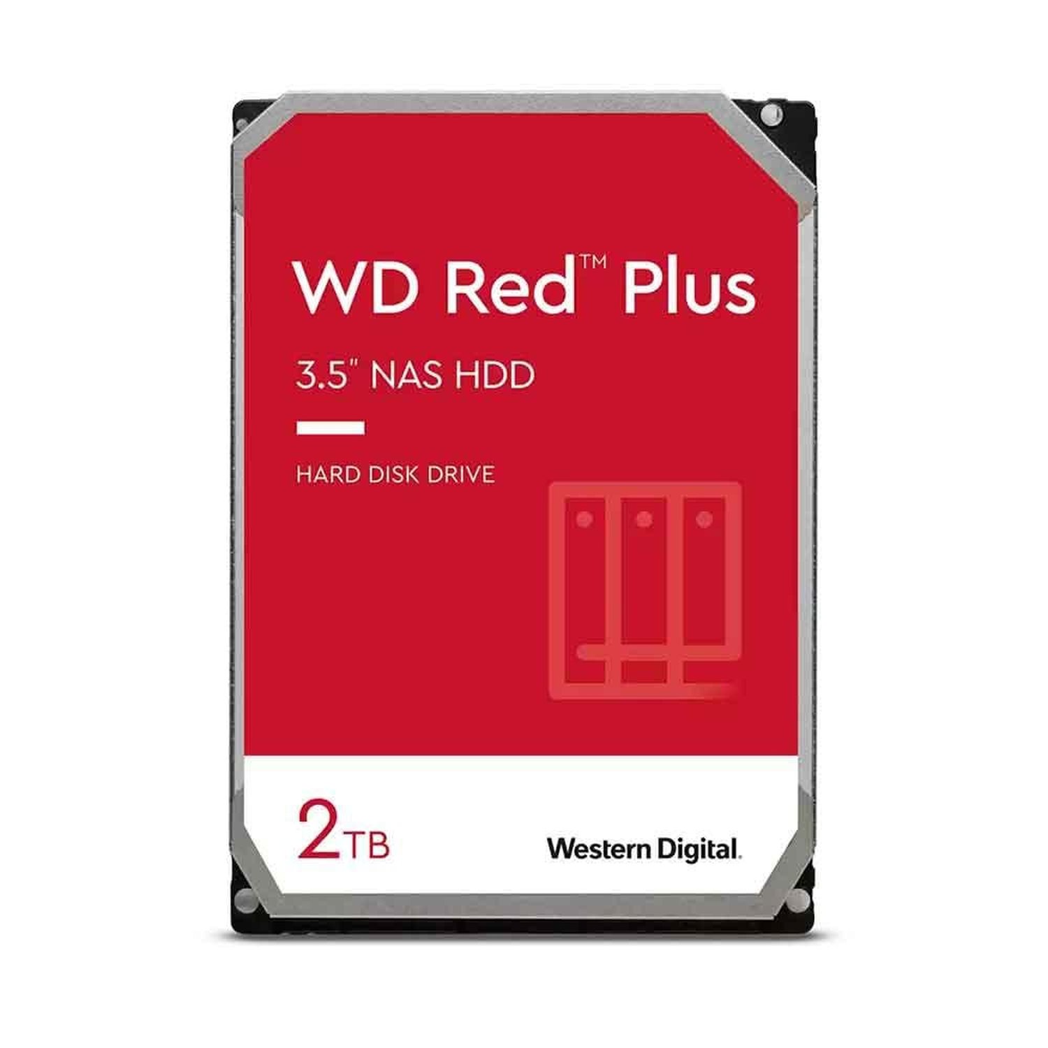 Hdd Wd Red Plus 2 Tb Nas Para Servidor 24x7 - Wd20efpx