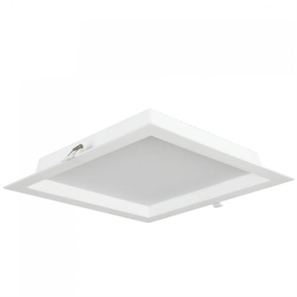 Painel Backlight Led Recuado Quadrado Embutir 24W 3000K Autovolt