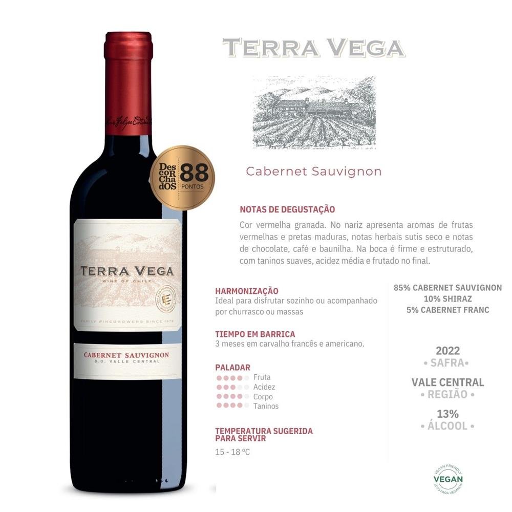 Vinho Tinto Seco Cabernet Sauvignon Terra Veja