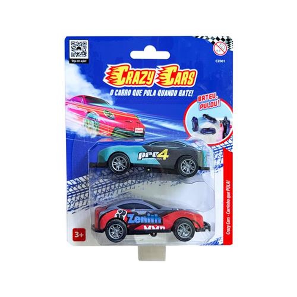Crazy Cars - O Carrinho que Salta 2 unidades
