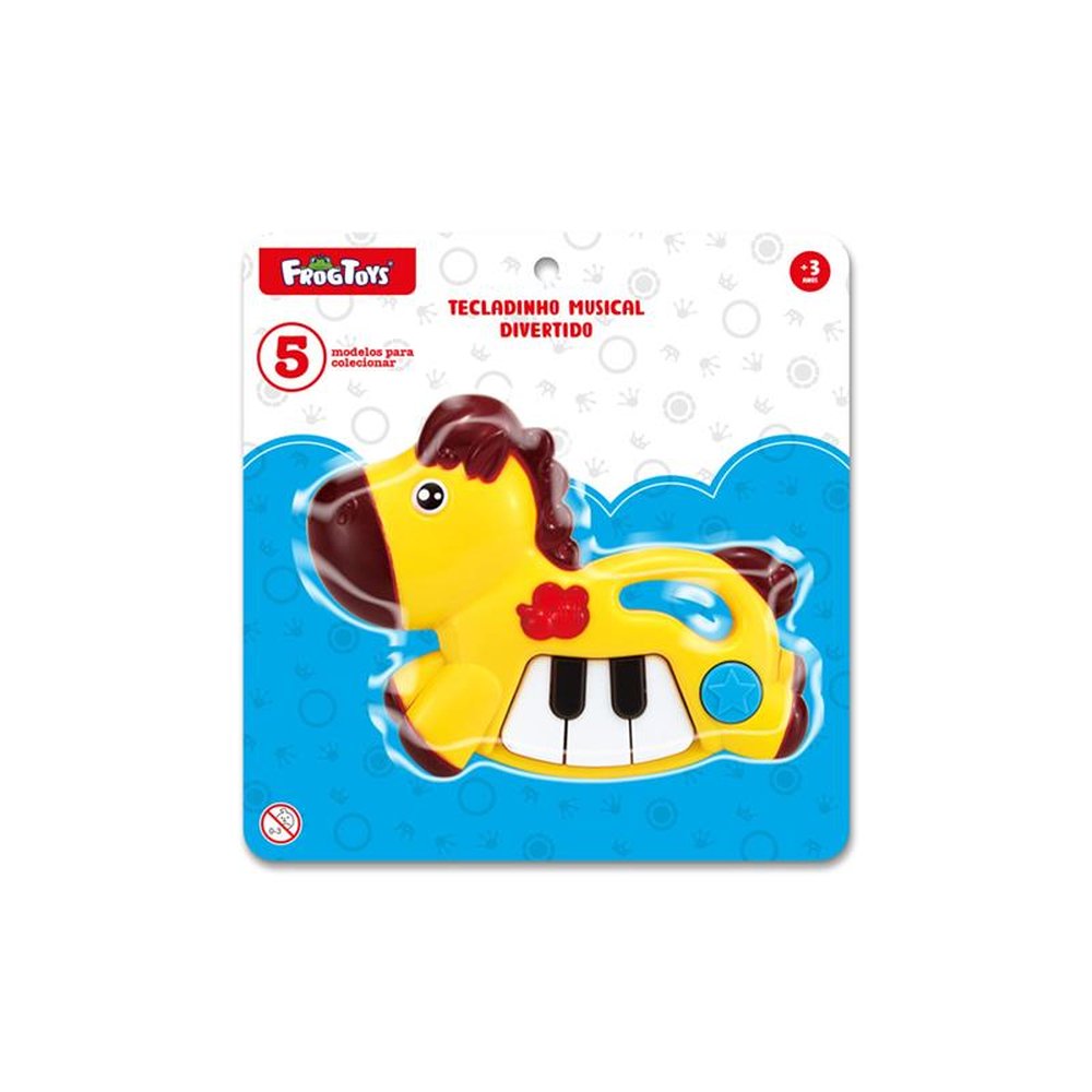 Tecladinho Musical Divertido: Vaca, Ovelha, Elefante, Cavalo e Girafa