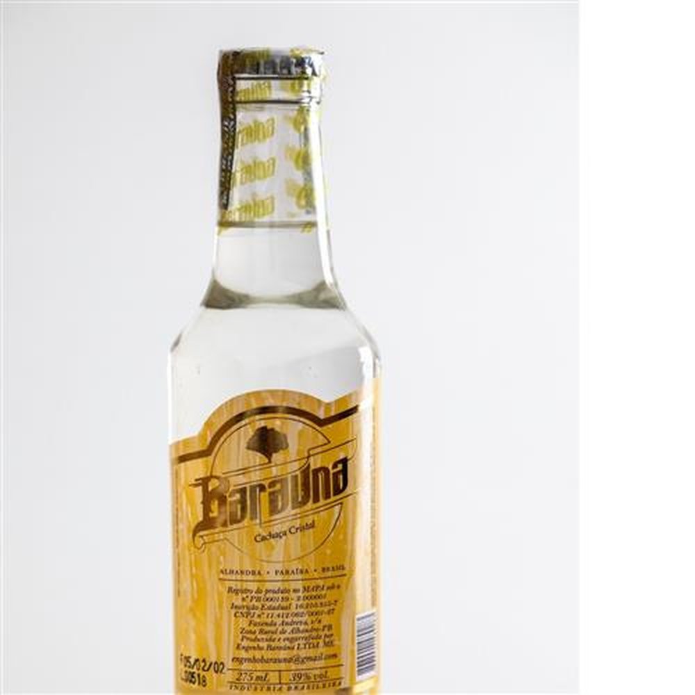 Caixa Cachaça Barauna Cristal 275 ml - Com 6 Unidades