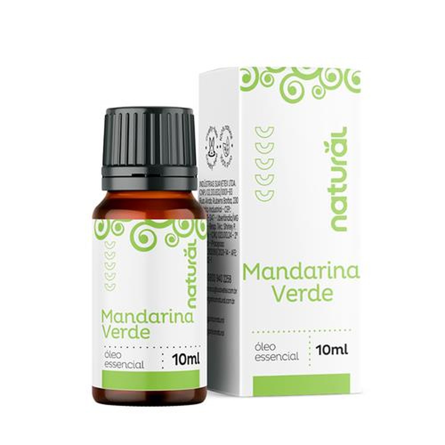 Oleo Essencial de Mandarina Verde - Orgânico Natural 10ml - Display Com 10