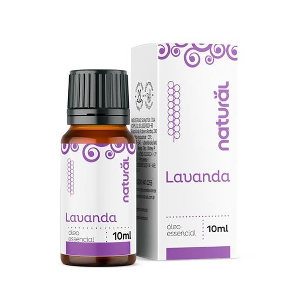 Oleo Essencial de Lavanda - Orgânico Natural 10ml - Display Com 10