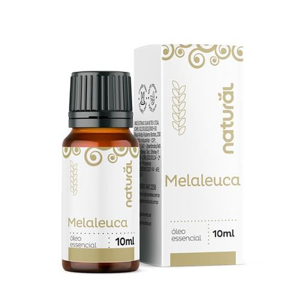 Oleo Essencial de Melaleuca Orgânico Natural 10ml - Display Com 10