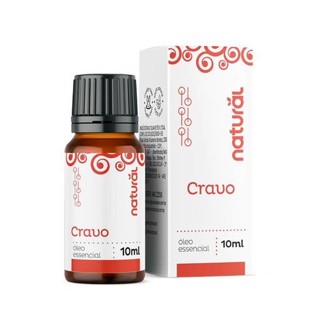 Oleo Essencial de Cravo - Orgânico Natural 10ml - Display Com 10