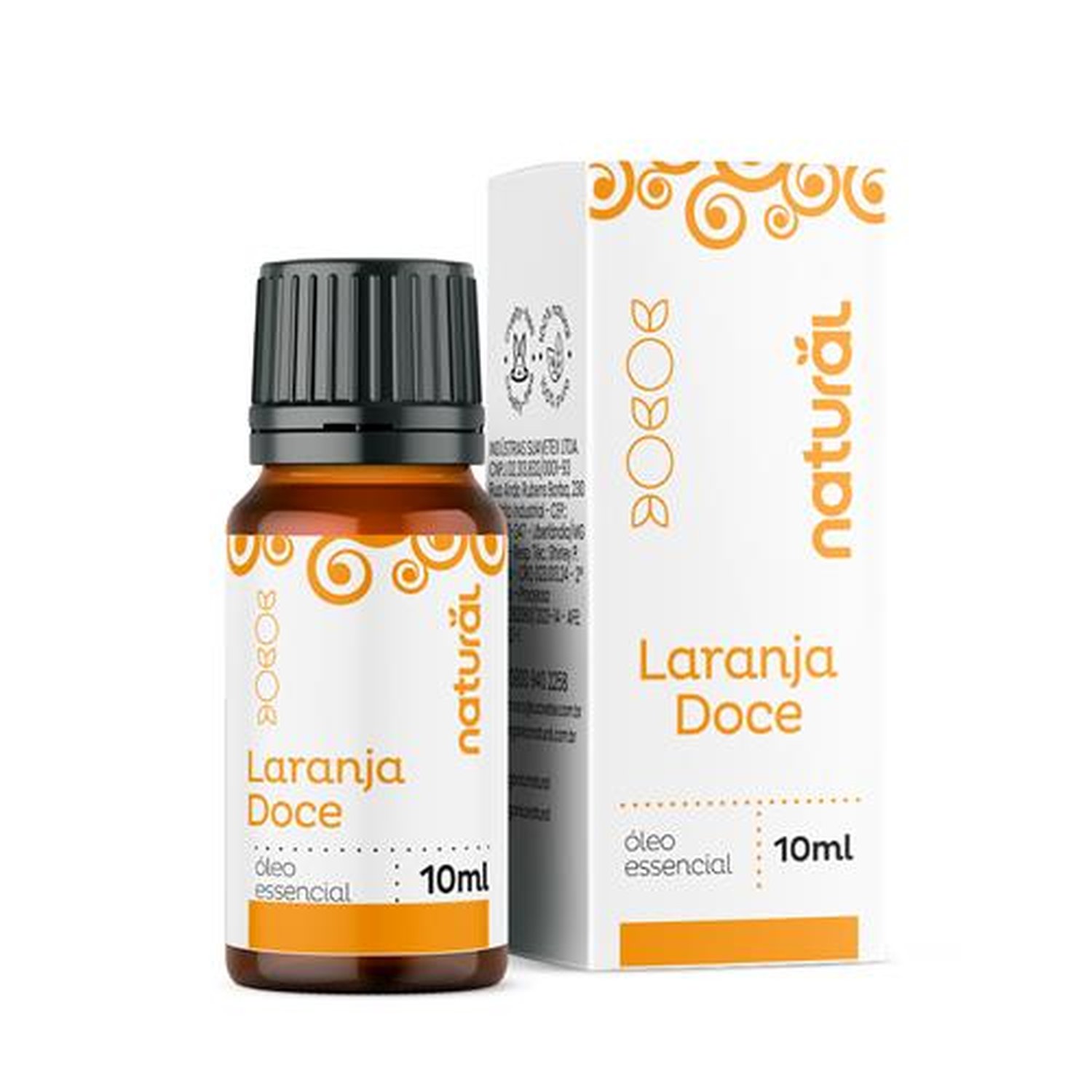 Oleo Essencial de Laranja Doce - Orgânico Natural 10ml - Display Com 10