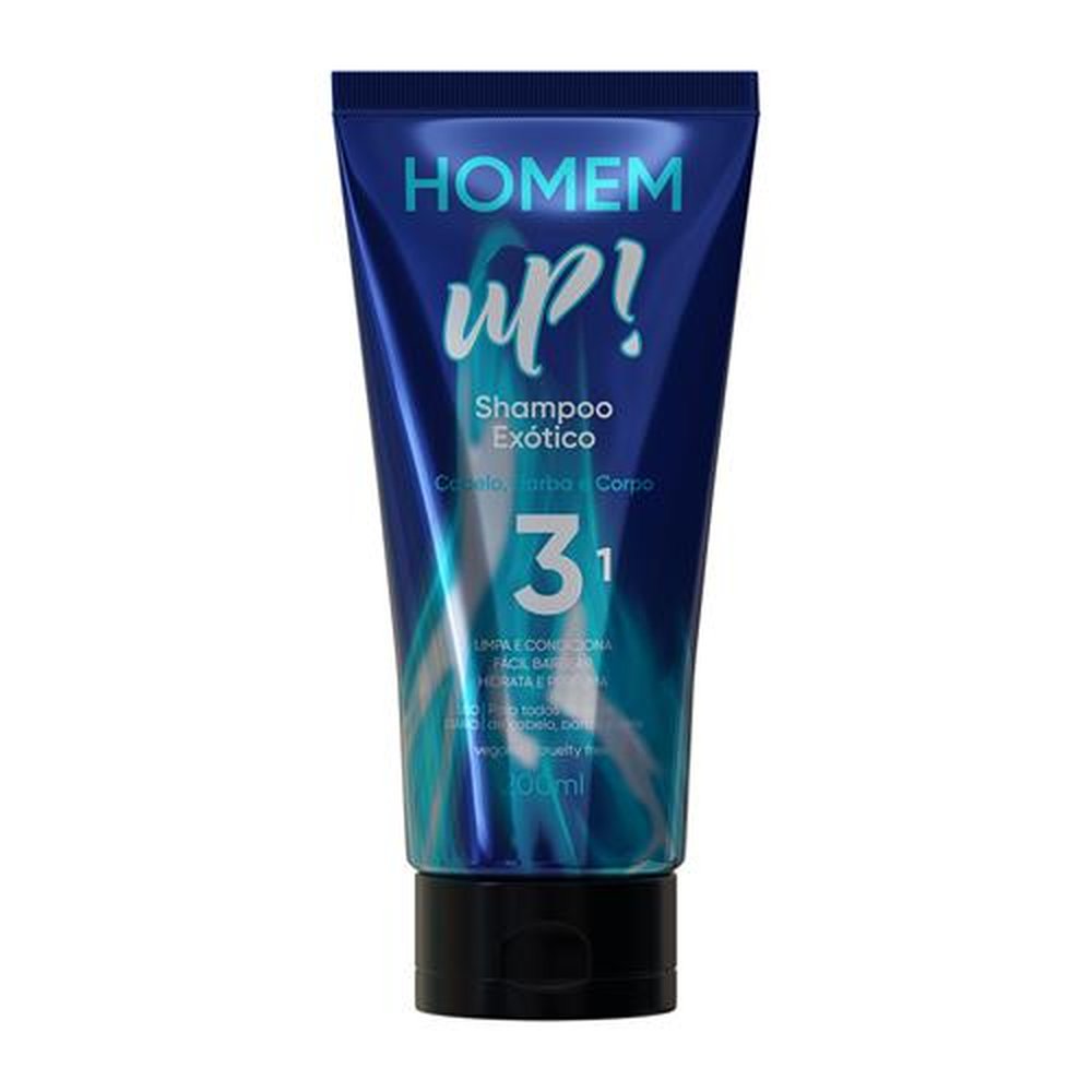 Shampoo Exótico 3 em 1 Homem UP! 200ml