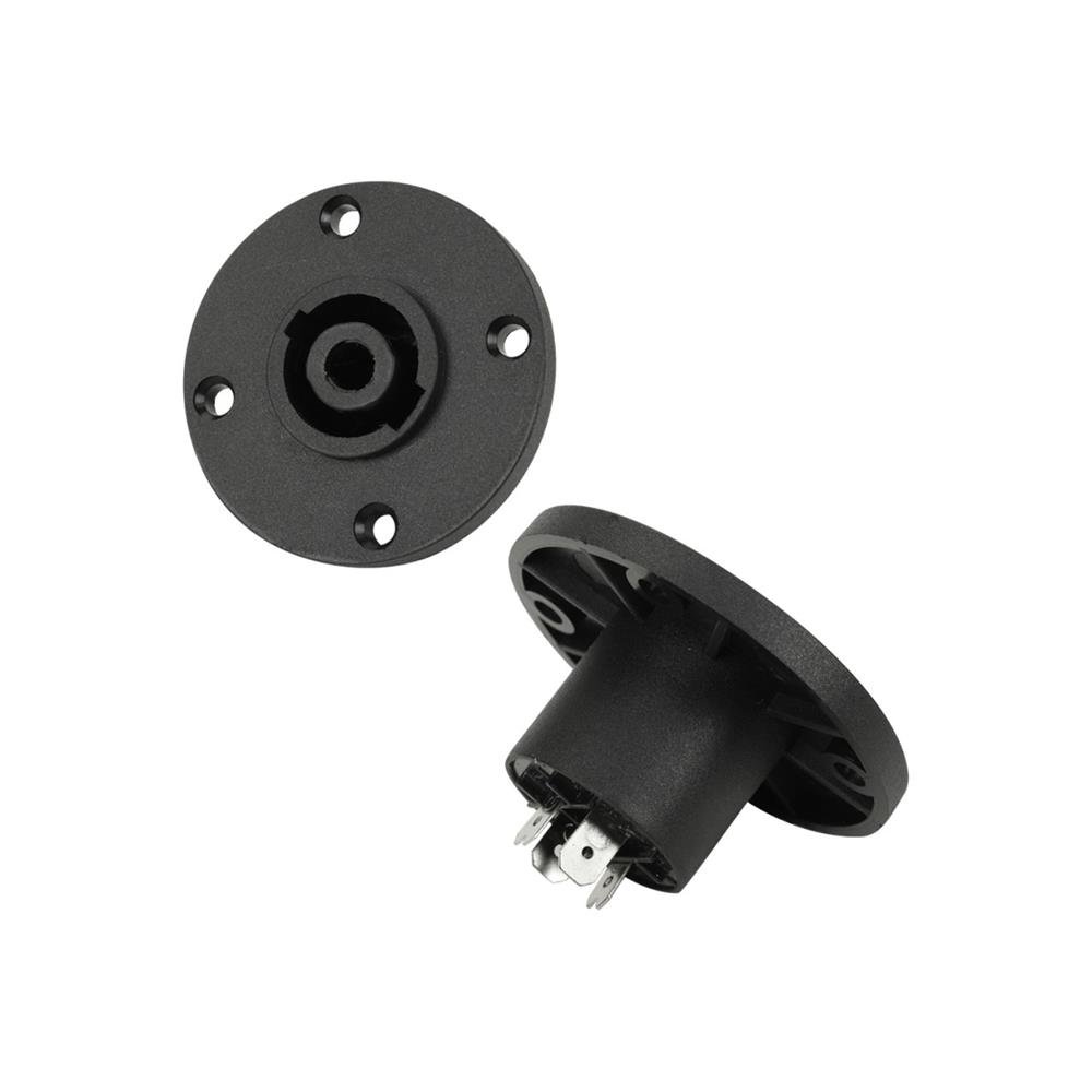 Jack Speakon PCI - Speakon Fêmea 4 Vias Redondo - 4 Furos