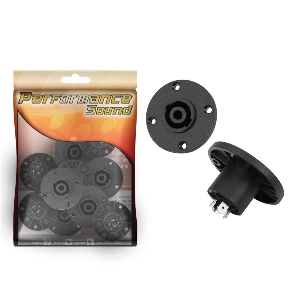 Jack Speakon PCI - Speakon Fêmea 4 Vias Redondo - 4 Furos