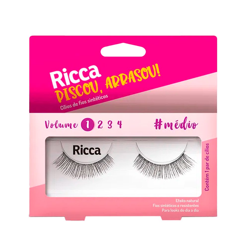 Cilios Posticos Ricca Volume 1 Medio 302