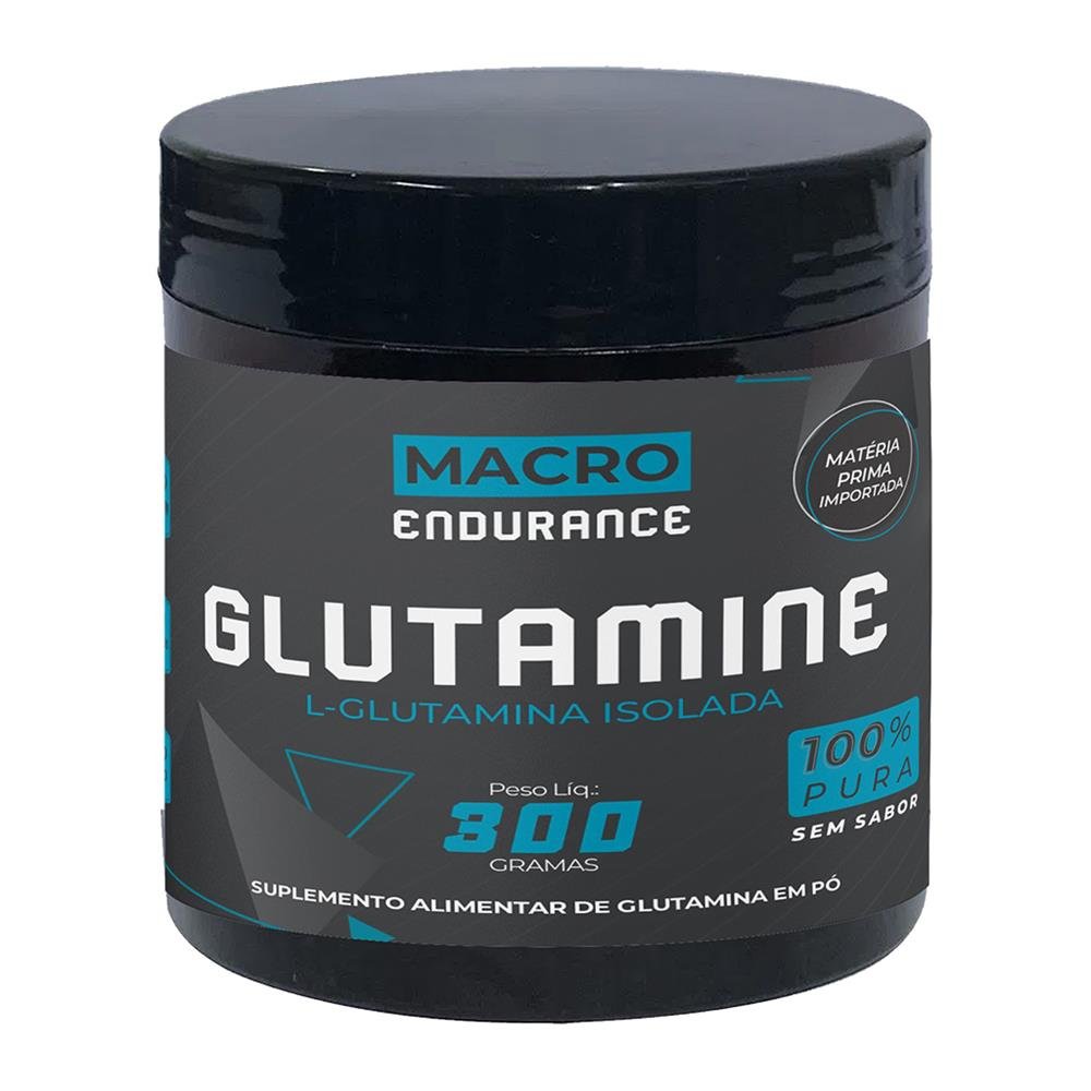 Glutamina 100 por cento pura 300 gramas isolada