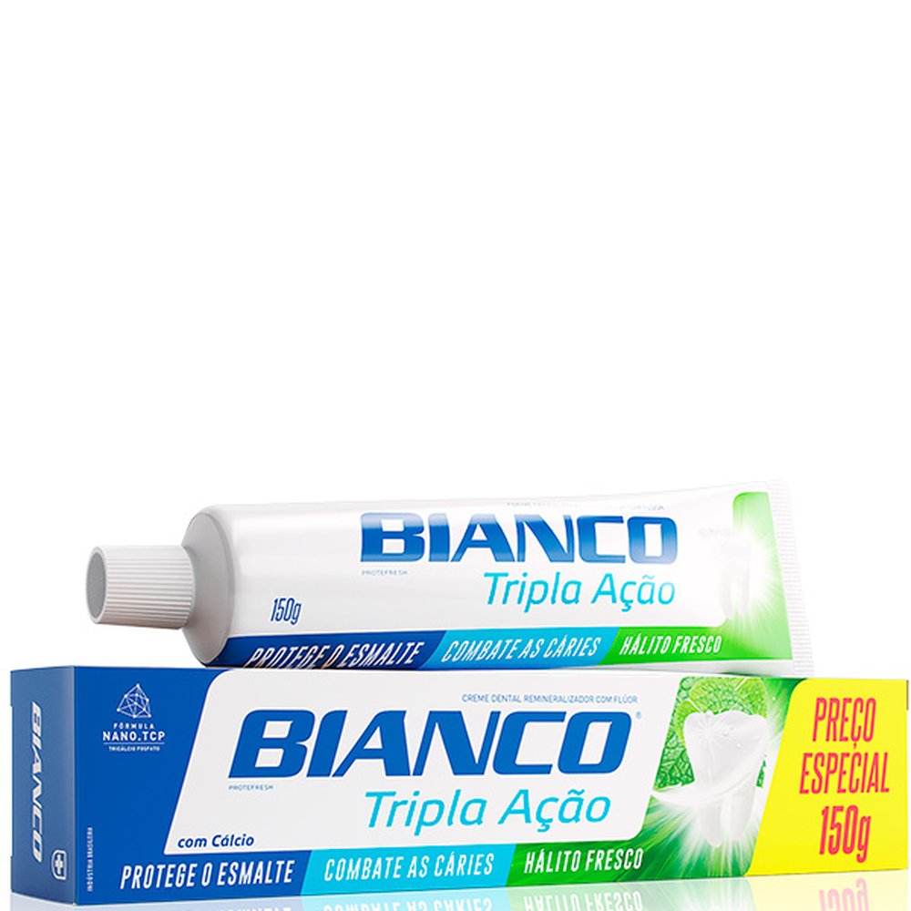 Creme Dental Bianco Tripla Acao 12x150g