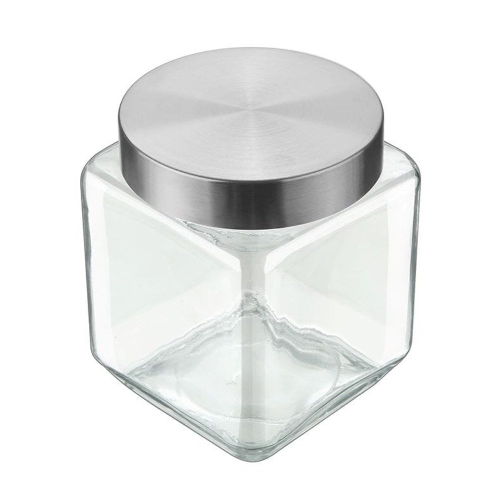 Pote Invicta Vidro Quadrado Collection 1,2L - Embalagem com 12 Unidades