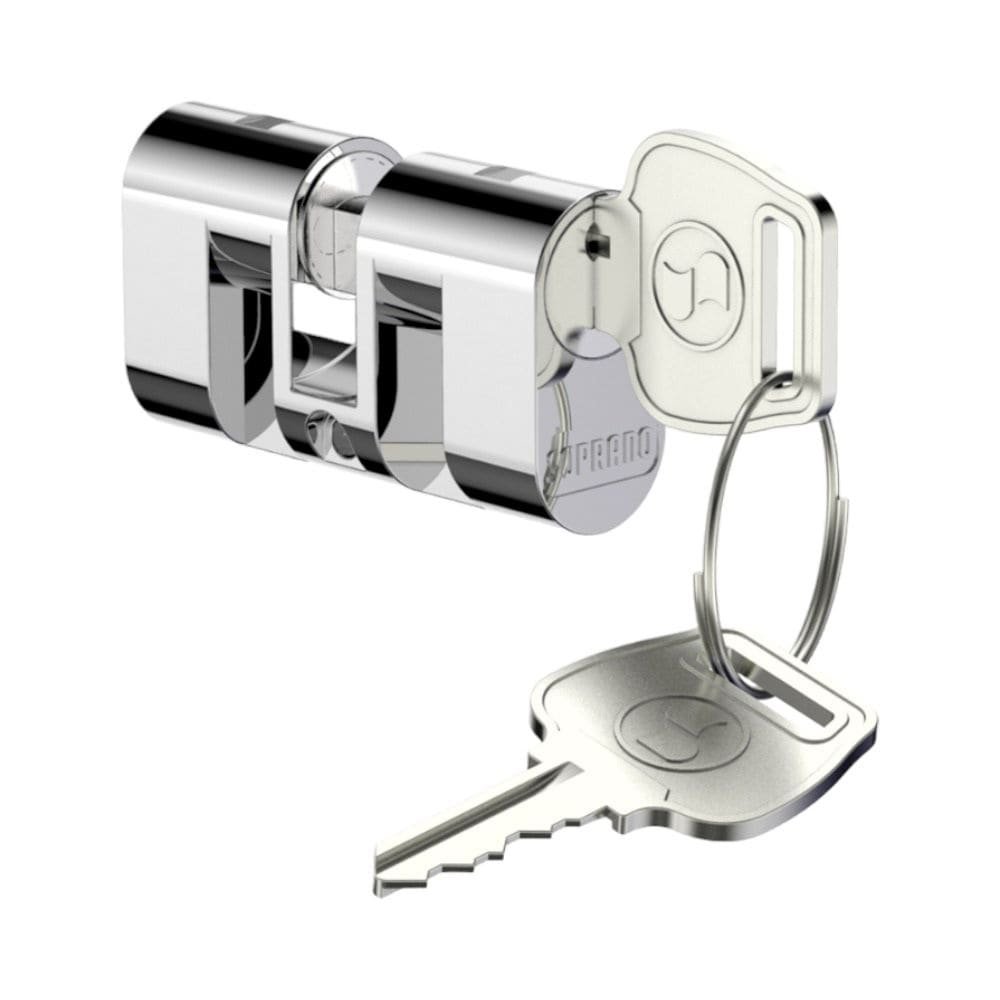 Cilindro Soprano PY Cromado 2 Chaves com Parafuso 48mm