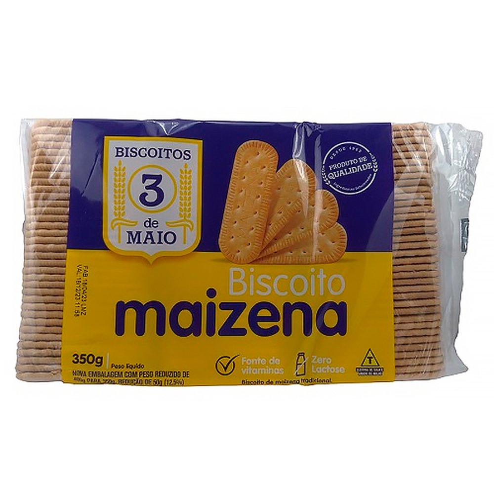 Biscoito 3 De Maio Maizena 20 Com 350G