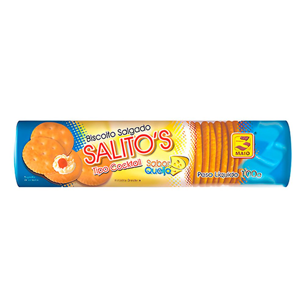 Biscoito 3 De Maio Salitos Queijo 30 Com 100G