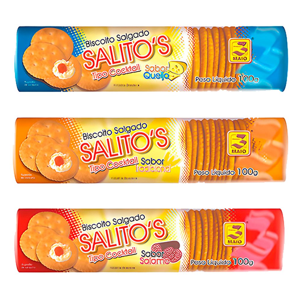 Biscoito 3 De Maio Salitos Misto 30 Com 100G