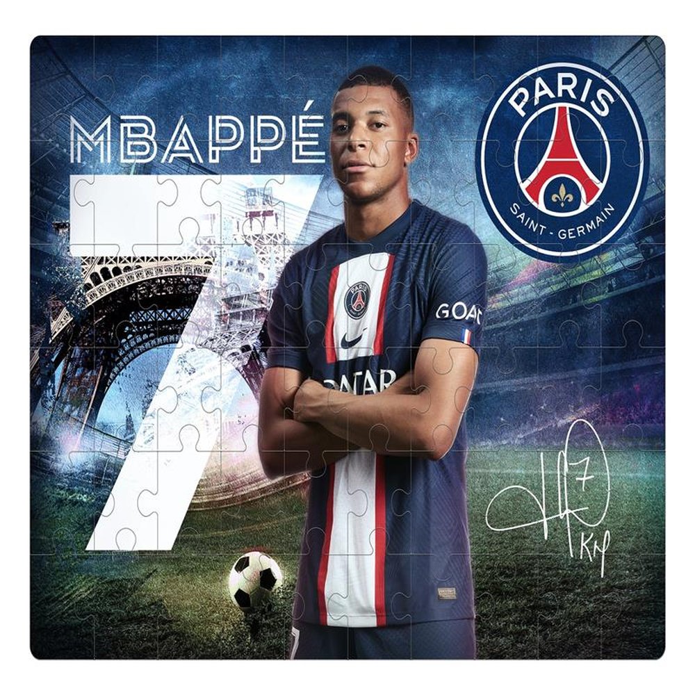 Quebra Cabeça Colecionavel PSG - Mbappe 60 Peças
