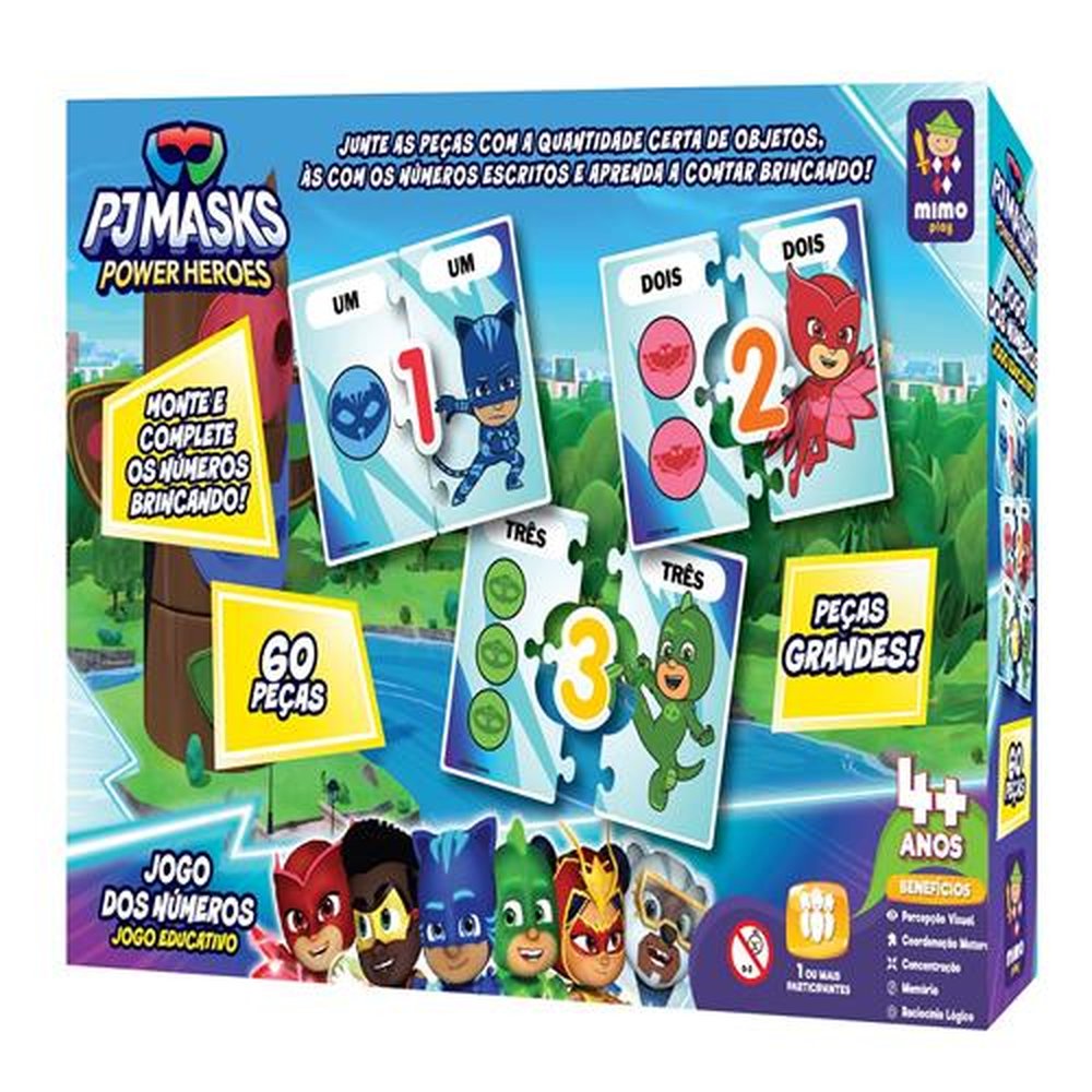 Jogo Educativo - Jogo dos Numeros Pj Mask