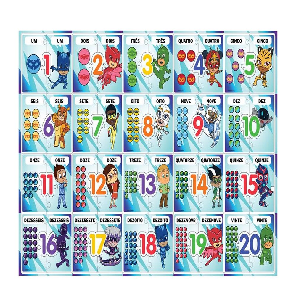 Jogo Educativo - Jogo dos Numeros Pj Mask