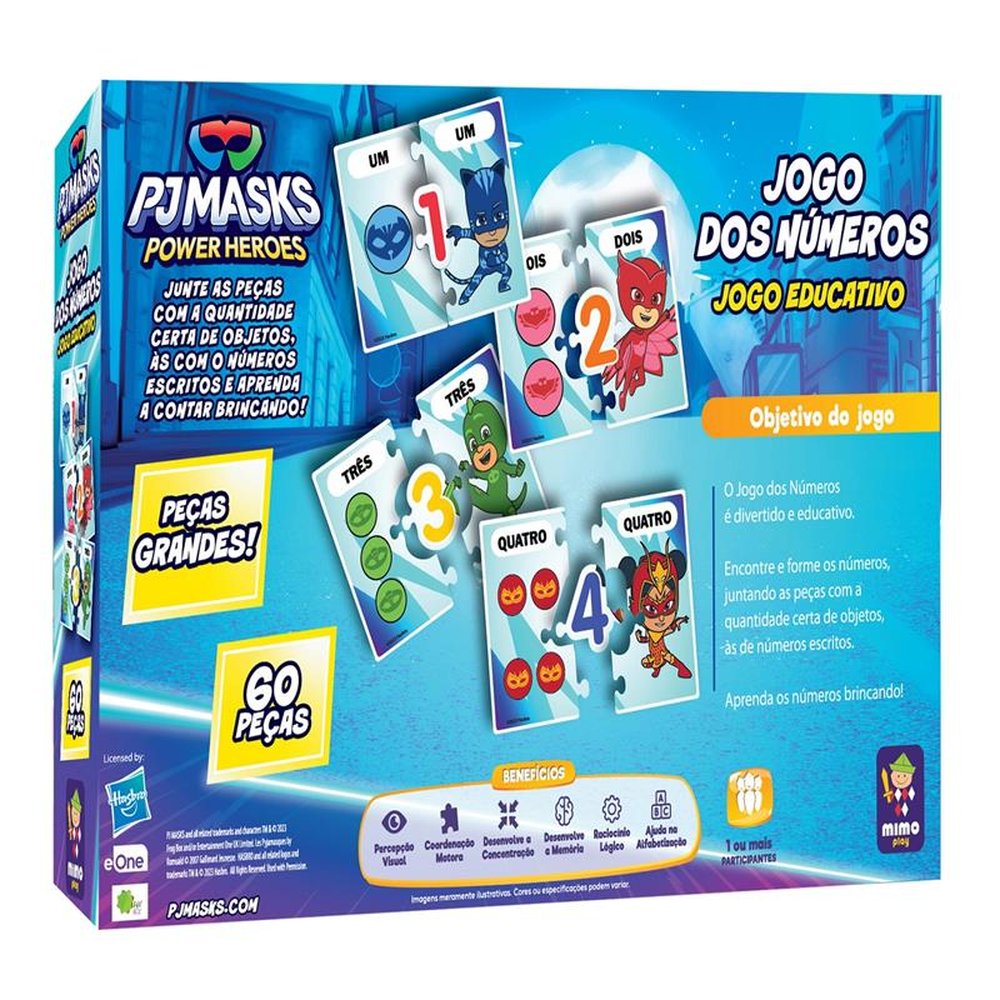 Jogo Educativo - Jogo dos Numeros Pj Mask